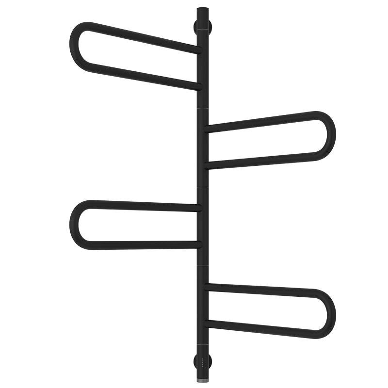 Изображение товара Полотенцесушитель электрический поворотный Сунержа Парео 4.0 31-0823-0978, высота 100 см, ширина 55 см, цвет черный матовый