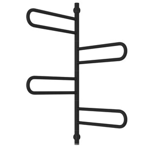 Изображение товара Полотенцесушитель электрический поворотный Сунержа Парео 4.0 31-0823-0978, высота 100 см, ширина 55 см, цвет черный матовый