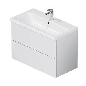 Изображение товара Тумба с раковиной Am.Pm Gem M90-FHX0802WG-WCC0802WG, 80 см, подвесная, цвет белый 