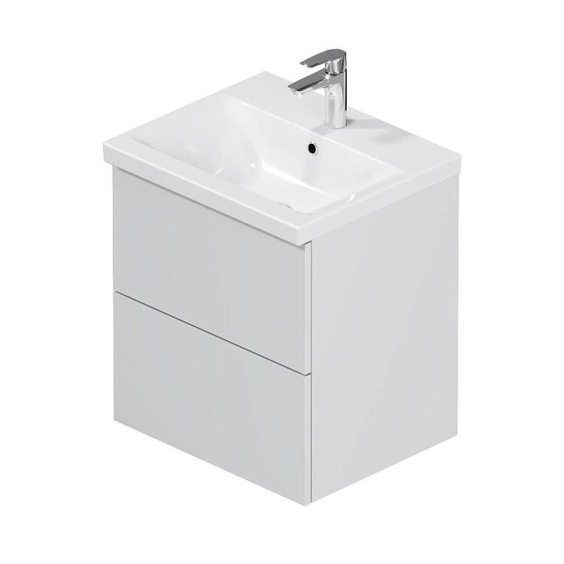 Изображение товара Тумба с раковиной Am.Pm Gem M90-FHX0502WG-WCC0502WG, 50 см, подвесная, цвет белый 