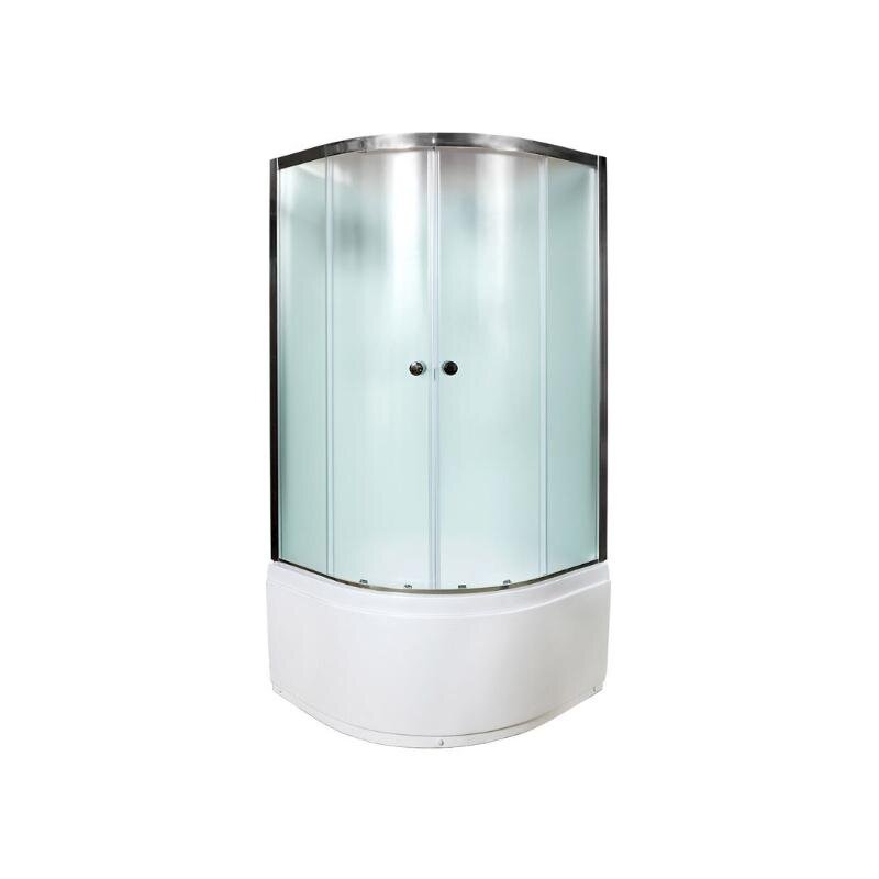 Изображение товара Душевая кабина Dto D90, 90 х 90 см, поддон высокий, стекло матовое, профиль хром