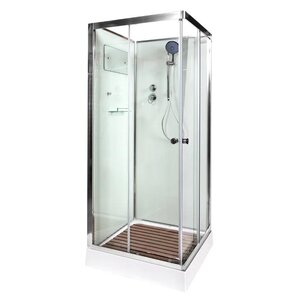Изображение товара Душевая кабина Dto K409, 90 х 90 см, поддон низкий, стекло прозрачное, профиль хром