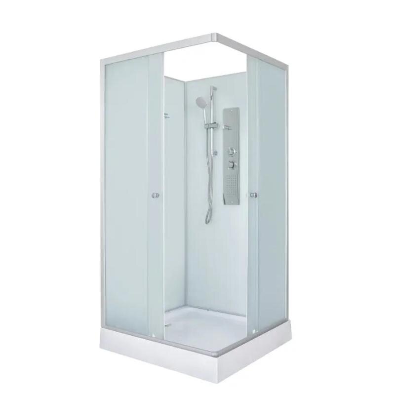 Изображение товара Душевая кабина Dto LK815NGM, 80 х 80 см, поддон низкий, стекло матовое, профиль хром матовый