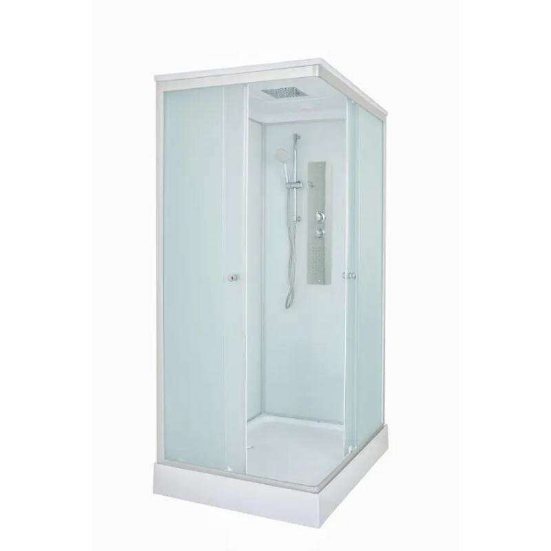 Изображение товара Душевая кабина LK215GM 120x90 с гидромассажем, крышей, матовым стеклом