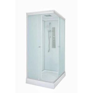 Изображение товара Душевая кабина Dto LK215GM, 120 х 90 см, с крышей, поддон низкий, стекло матовое, профиль хром матовый