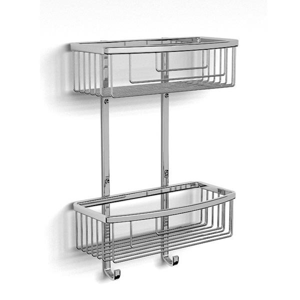 Изображение товара Стильная настенная полка LANGBERGER 253-70262 из латуни и стекла для ванной и кухни