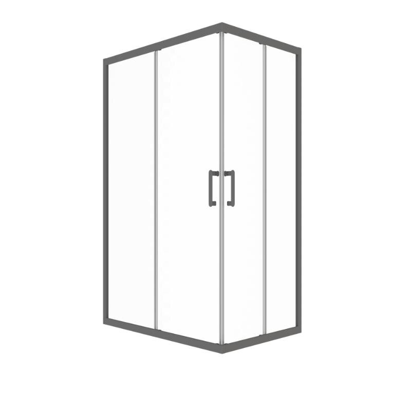 Изображение товара Душевой уголок Triton Фикс 120x80 см, стекло прозрачное, профиль графит Изображение товара Душевой уголок Triton Фикс 120x80 см, стекло прозрачное, профиль графит