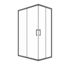 Изображение товара Душевой уголок Triton Фикс Щ0000077238, 120 x 80 см, стекло прозрачное, профиль графит