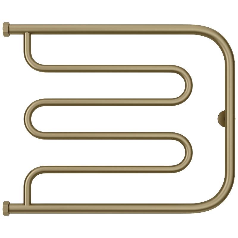 Изображение товара Полотенцесушитель водяной Сунержа Лира+ 32-4011-5065, высота 50 см, ширина 65 см, боковое подключение 50 см, цвет золотой шелк