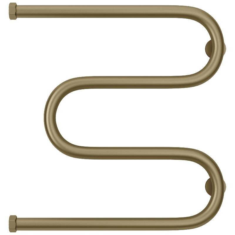 Изображение товара Полотенцесушитель водяной Сунержа М-образный+ 32-4007-5050, высота 50 см, ширина 50 см, боковое подключение 50 см, цвет золотой шелк