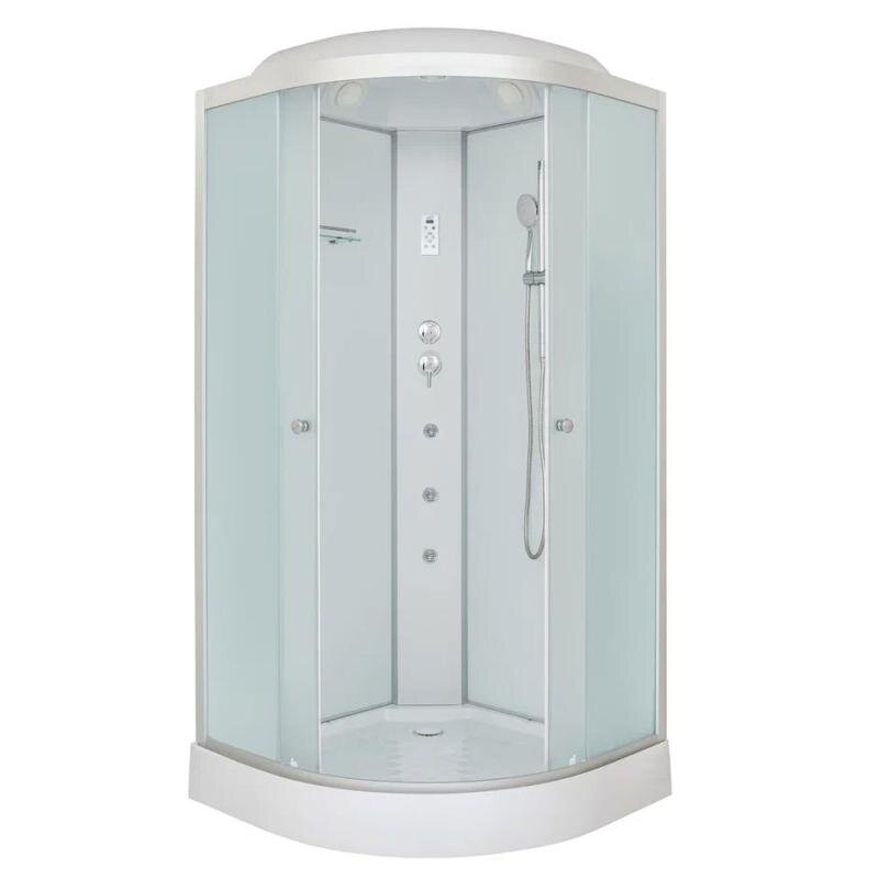Изображение товара Душевая кабина Dto LM901GM+EL5 100x100 с крышей, низкий поддон Изображение товара Душевая кабина Dto LM901GM+EL5 100x100 с крышей, низкий поддон