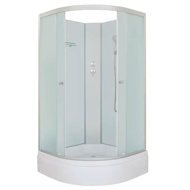 Изображение товара Душевая кабина Dto LM780N5, 80 x 80 см, поддон средний, стекло матовое, профиль хром