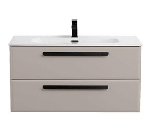 Изображение товара Тумба под раковину Cezares ECO-CER-N-1200-2C-SO-GCO-P, 120 см, подвесная, цвет серо-бежевый матовый (без ручек)