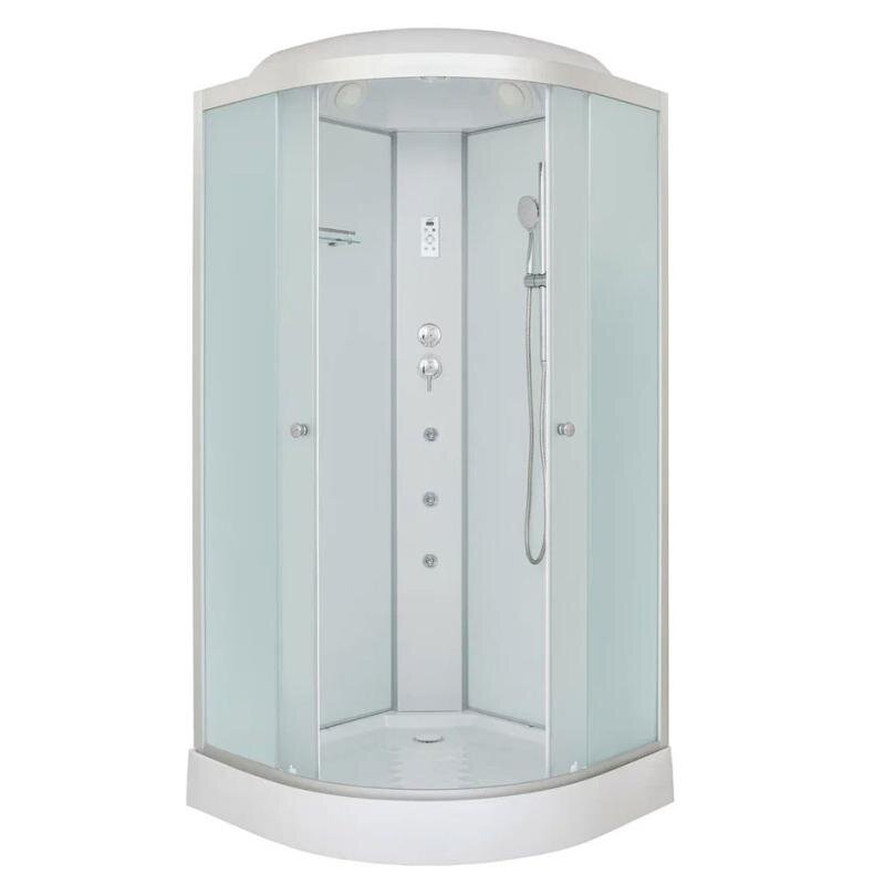 Изображение товара Душевая кабина Dto LM909GM+EL5 90x90 см с крышей и гидромассажем Изображение товара Душевая кабина Dto LM909GM+EL5 90x90 см с крышей и гидромассажем