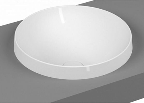 Изображение товара Раковина Vitra Frame 39 см накладная круглая из фарфора, Турция