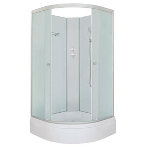 Изображение товара Душевая кабина Dto LM790N5, 90 x 90 см, поддон средний, стекло матовое, профиль хром