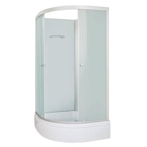 Изображение товара Душевая кабина Dto LM790NGM5, 90 x 90 см, поддон средний, стекло матовое, профиль хром