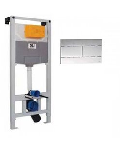 Изображение товара Инсталляция Oli 80 300572mSl00 для унитаза + панель слива SLIM хром-глянец