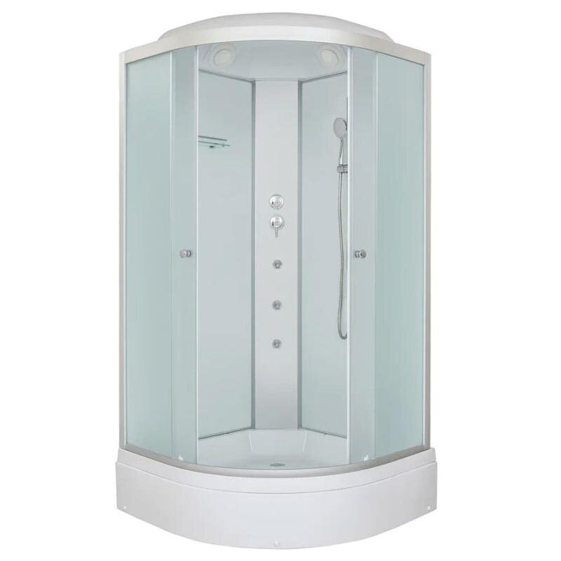 Изображение товара Душевая кабина Dto LM790GM5 с крышей 90x90 см, матовое стекло, профиль хром