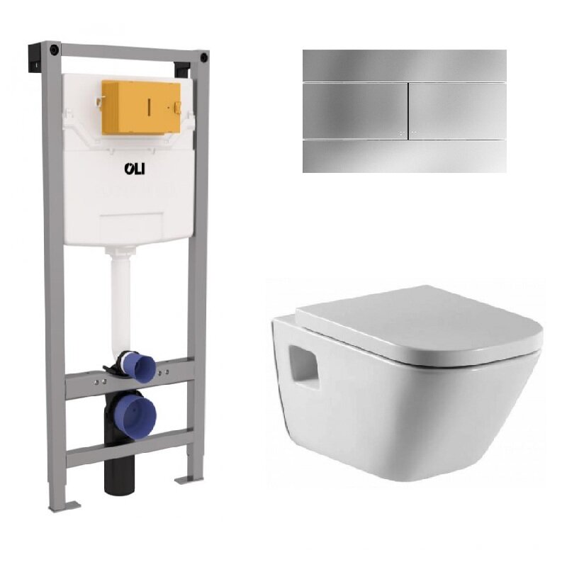 Изображение товара Инсталляция Oli с унитазом Roca GAP 7346477000, сиденье микролифт, комплект "Медиум"