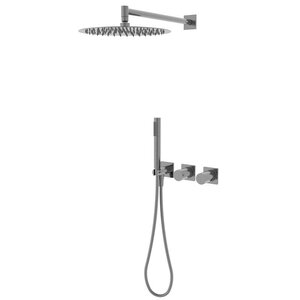 Изображение товара Душевая система Vincea Альто (Alto) VSFW-6AL1GM, со смесителем, вороненая сталь