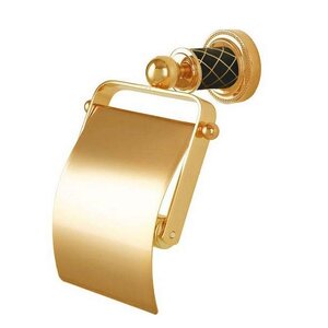 Изображение товара Держатель туалетной бумаги Boheme Murano 10901-B-G, золото/черный