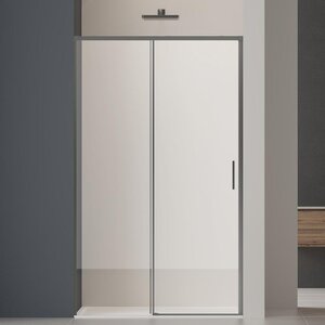 Изображение товара Душевая дверь Vincea Soft 2 VDS-3SO2110CLGM, 110 см, стекло прозрачное, профиль вороненая сталь