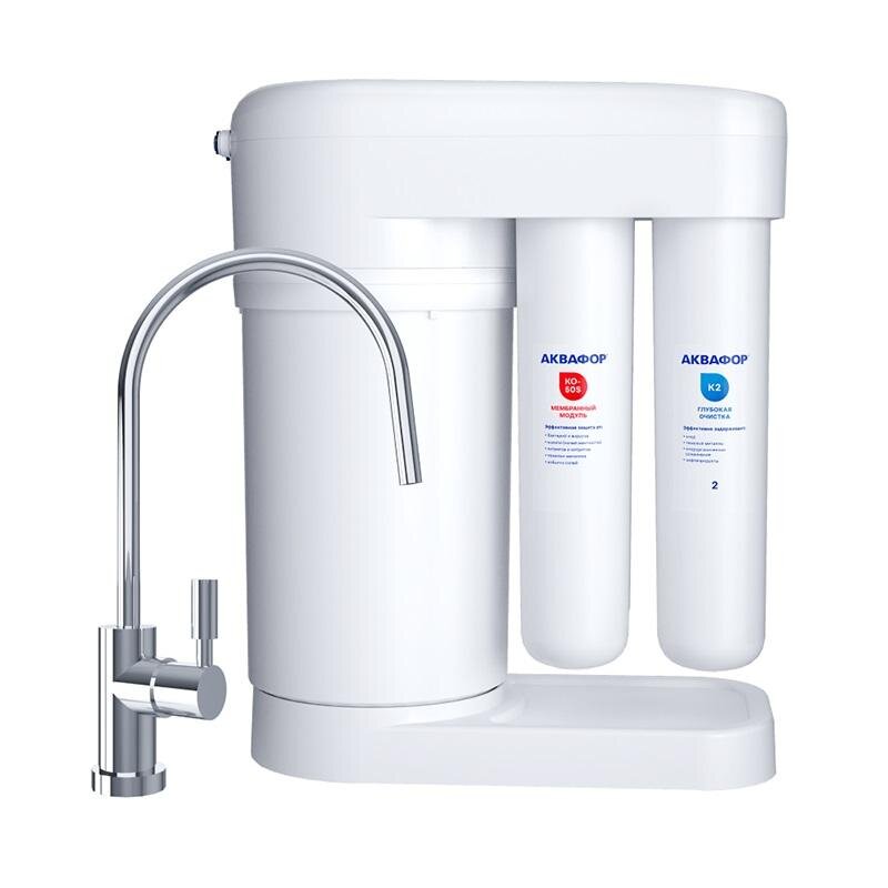 Изображение товара Водоочиститель Аквафор Морион DWM-101SN, с обратным осмосом, с инновационным баком на 5 литров и упрощенной заменой модулей