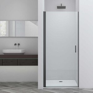 Изображение товара Душевая дверь Vincea Alpha VDP-3AL850CLGM, 85 см, стекло прозрачное, профиль вороненая сталь