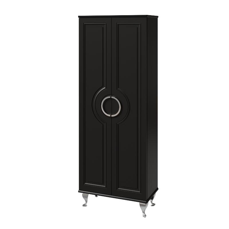 Изображение товара Шкаф-пенал Caprigo Valletta Smalty 35351eml-020.000.00.05, 65 см, напольный, цвет черный