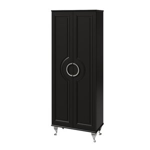 Изображение товара Шкаф-пенал Caprigo Valletta Smalty 35351eml-020.000.00.05, 65 см, напольный, цвет черный