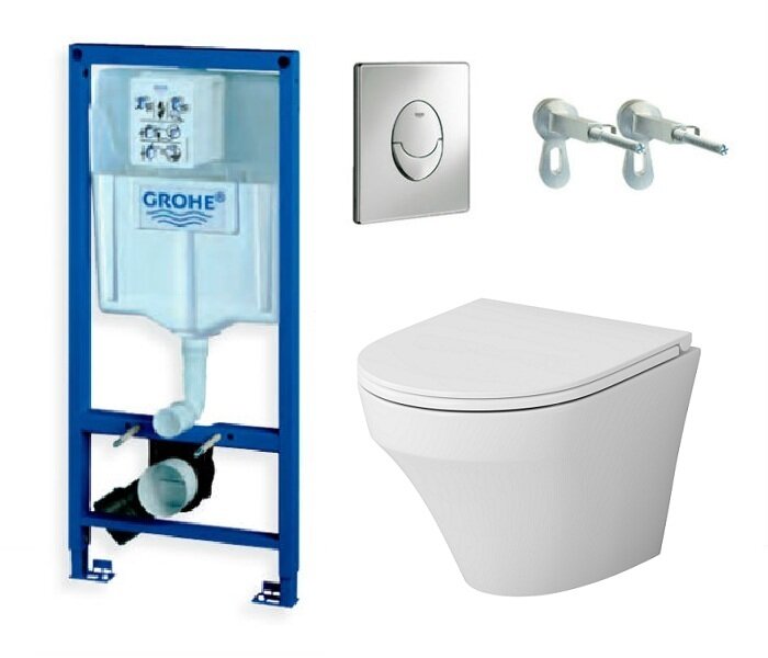 Изображение товара Подвесной безободковый унитаз Grohe Inspire C501700WH с системой быстрого монтажа