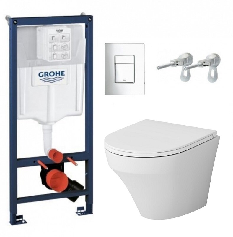 Изображение товара Подвесной унитаз с безободковой системой Grohe Inspire C501700WH, белый