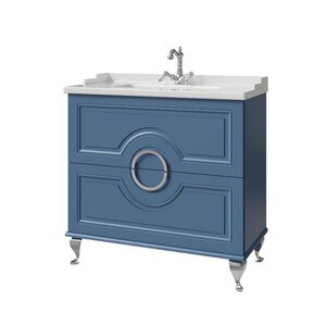 Изображение товара Тумба под раковину Caprigo Valletta Smalty 35318eml-029.000.00.20, 90 см, напольная, цвет бриллиантово-синий