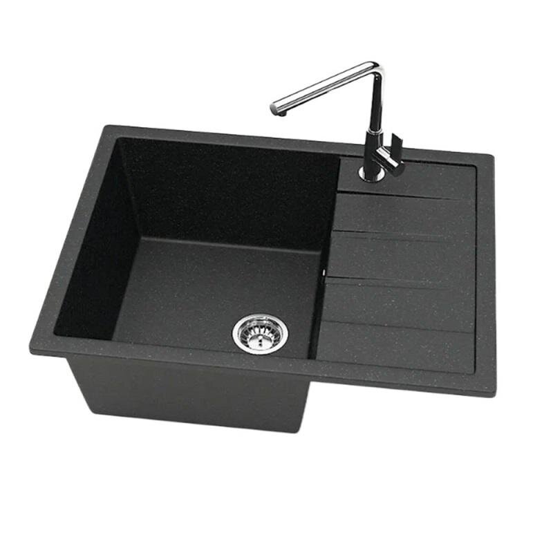 Изображение товара Кухонная мойка Maretti MR645-BL из искусственного камня, черная, 64.5 см Изображение товара Кухонная мойка Maretti MR645-BL из искусственного камня, черная, 64.5 см