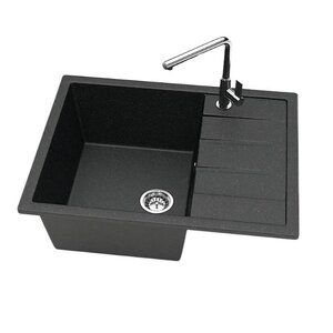Изображение товара Кухонная мойка Maretti Kitchen MR645-BL, 64.5 см, искусственный камень, черный