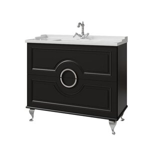 Изображение товара Тумба под раковину Caprigo Valletta Smalty 35319eml-020.000.00.05, 100 см, напольная, цвет черный