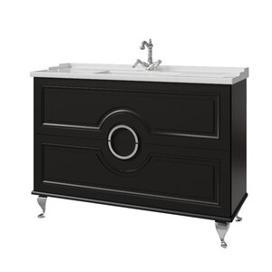 Изображение товара Тумба под раковину Caprigo Valletta Smalty 35320eml-020.000.00.05, 120 см, напольная, цвет черный