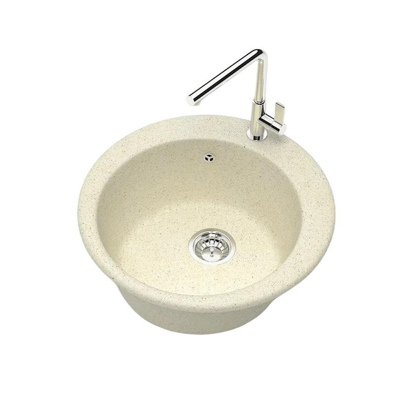 Изображение товара Кухонная мойка Maretti Kitchen MR475-BE, 47.5 см, искусственный камень, бежевый