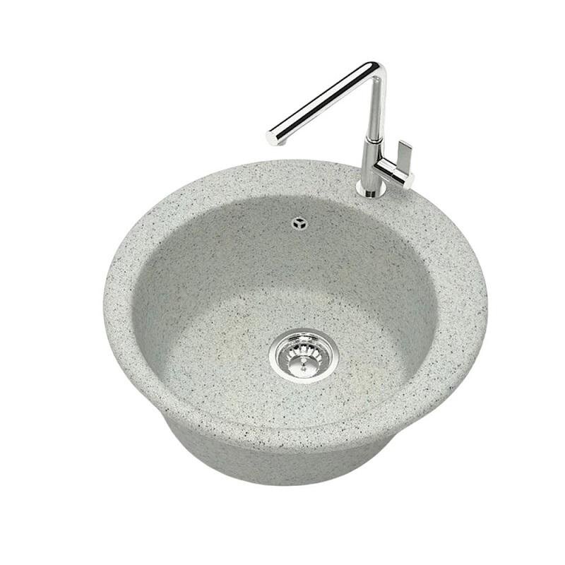Изображение товара Мойка Maretti MR475-GR из искусственного камня, серая, 47,5 см