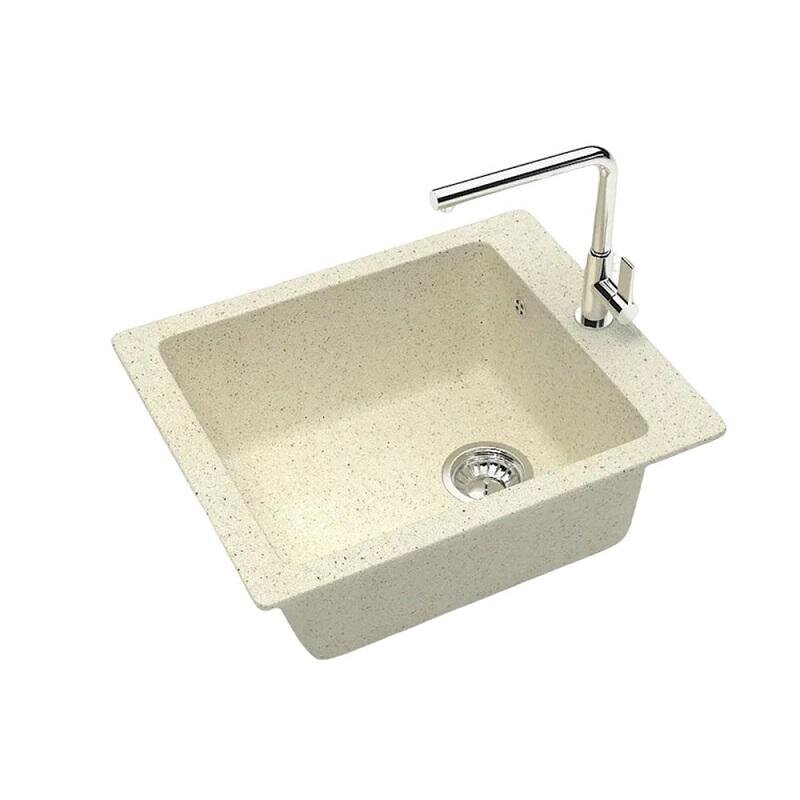 Изображение товара Кухонная мойка Maretti MR425-BE из искусственного камня 42,5 см, бежевый, матовая