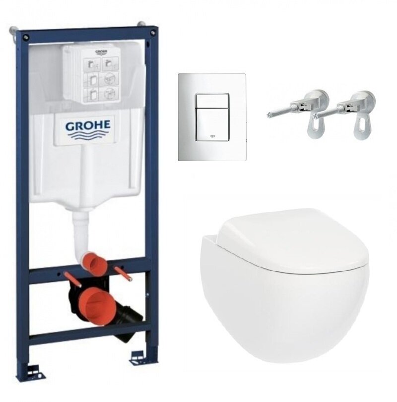 Изображение товара Инсталляция Grohe 38775001 с безободковым унитазом Am.Pm Sensor FlashClean