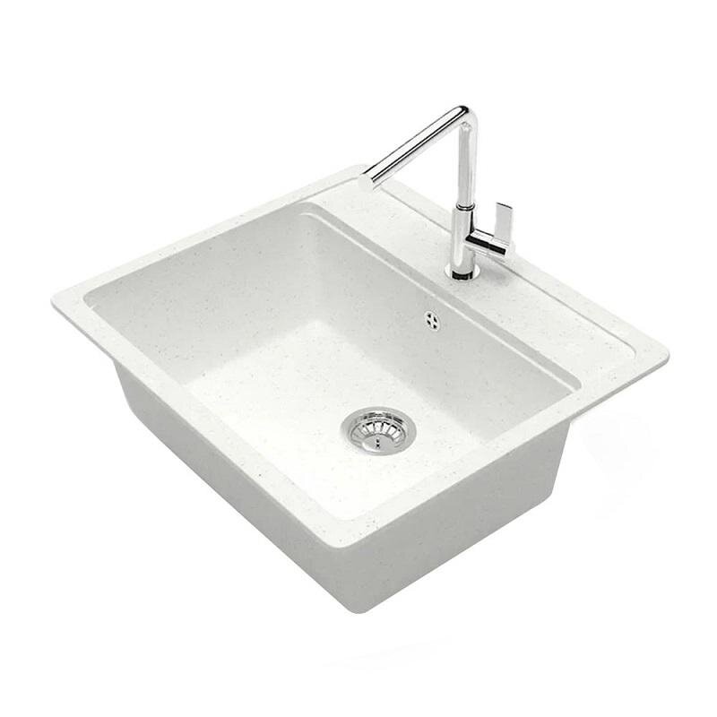 Изображение товара Мойка Maretti MR570-WH из искусственного камня, 57 см, белый, матовая Изображение товара Мойка Maretti MR570-WH из искусственного камня, 57 см, белый, матовая