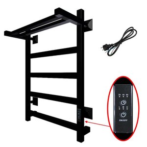 Изображение товара Полотенцесушитель электрический Тругор Пэк сп серия 20 кв, Пэксп20квП/6050чернВГП, ширина 50 см, высота 60 см, диммер справа, черный