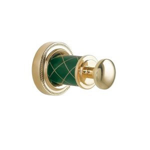Изображение товара Крючок Boheme Murano 10906-GR-G, золото/бирюзовый