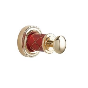 Изображение товара Крючок Boheme Murano 10906-R-G, золото/рубиновый