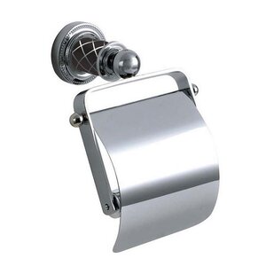 Изображение товара Держатель туалетной бумаги Boheme Murano 10901-B-CR, хром/черный