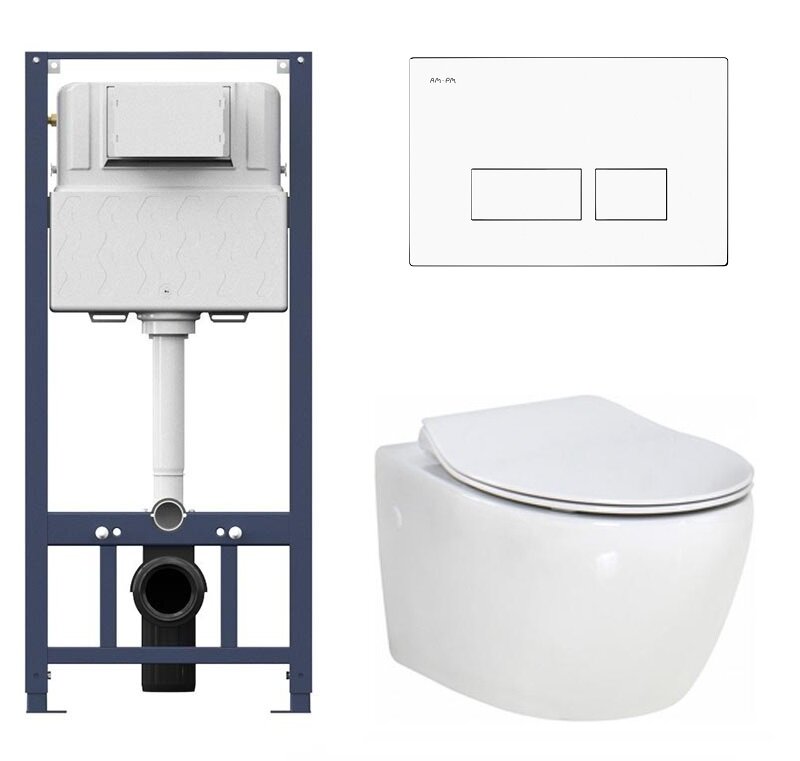 Изображение товара Подвесной безободковый унитаз BelBagno Prospero BB507B с инсталляцией и микролифтом