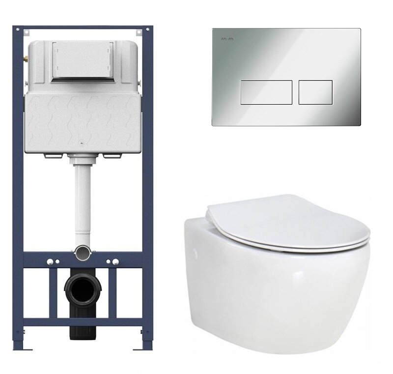 Изображение товара Безободковый унитаз с инсталляцией Am.Pm BelBagno Prospero BB507B