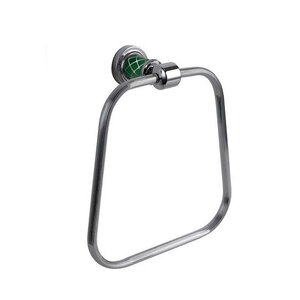 Изображение товара Полотенцедержатель Boheme Murano 10905-GR-CR, кольцо, хром/бирюзовый Изображение товара Полотенцедержатель Boheme Murano 10905-GR-CR, кольцо, хром/бирюзовый